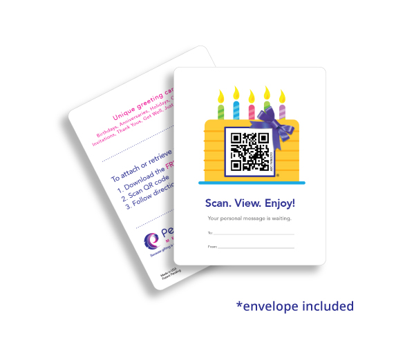 Penless greeting card - birthday